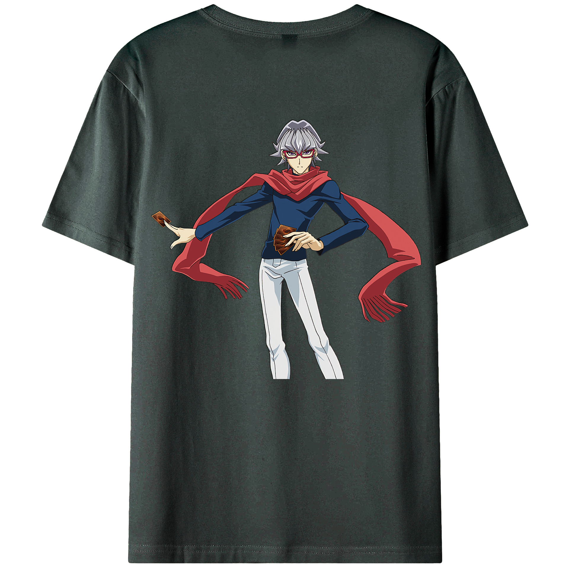 （画像用） 遊☆戯☆王 Yu-Gi-Oh! 綿100％ メンズ半袖Tシャツ（バックプリント） 通気性